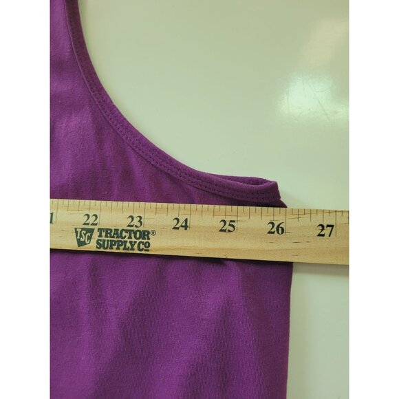 Roamans  Tank Top Womens Plus Size 26/28 2X Purple Sleeveless V-Neck - Picture 6 of 8